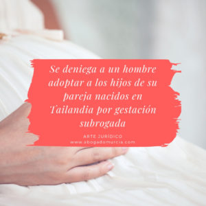 Denegación adopción. Gestación subrogada.