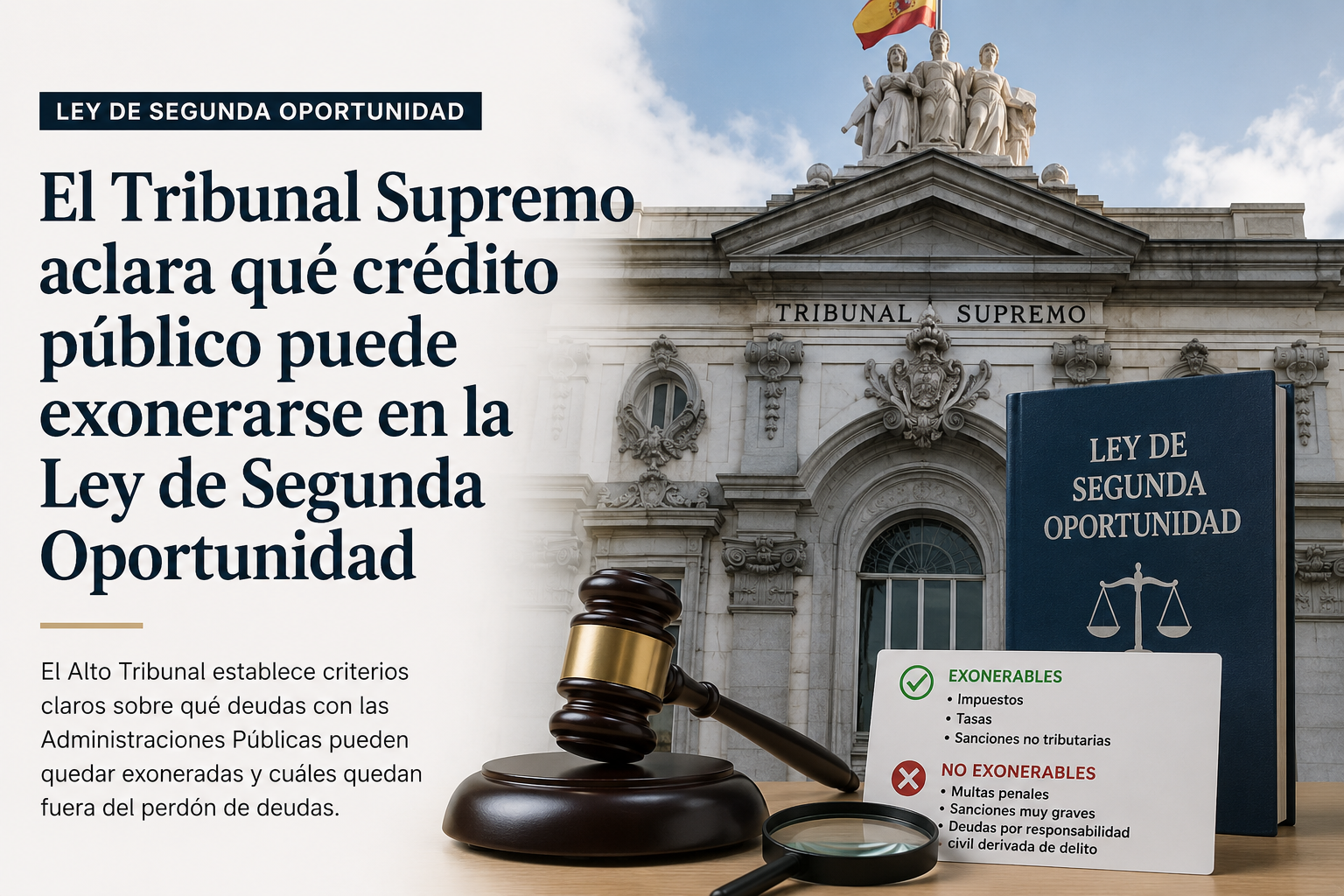 Alcance exoneración pasivo insatisfecho